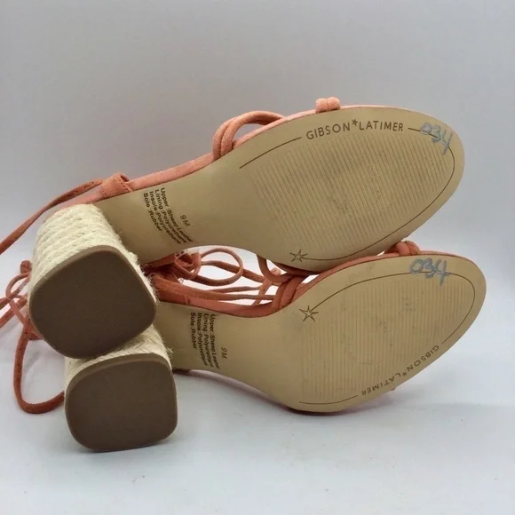 Gibson Latimer Tasha Suede Lace Up Heeled Sandals - Picture 6 of 6